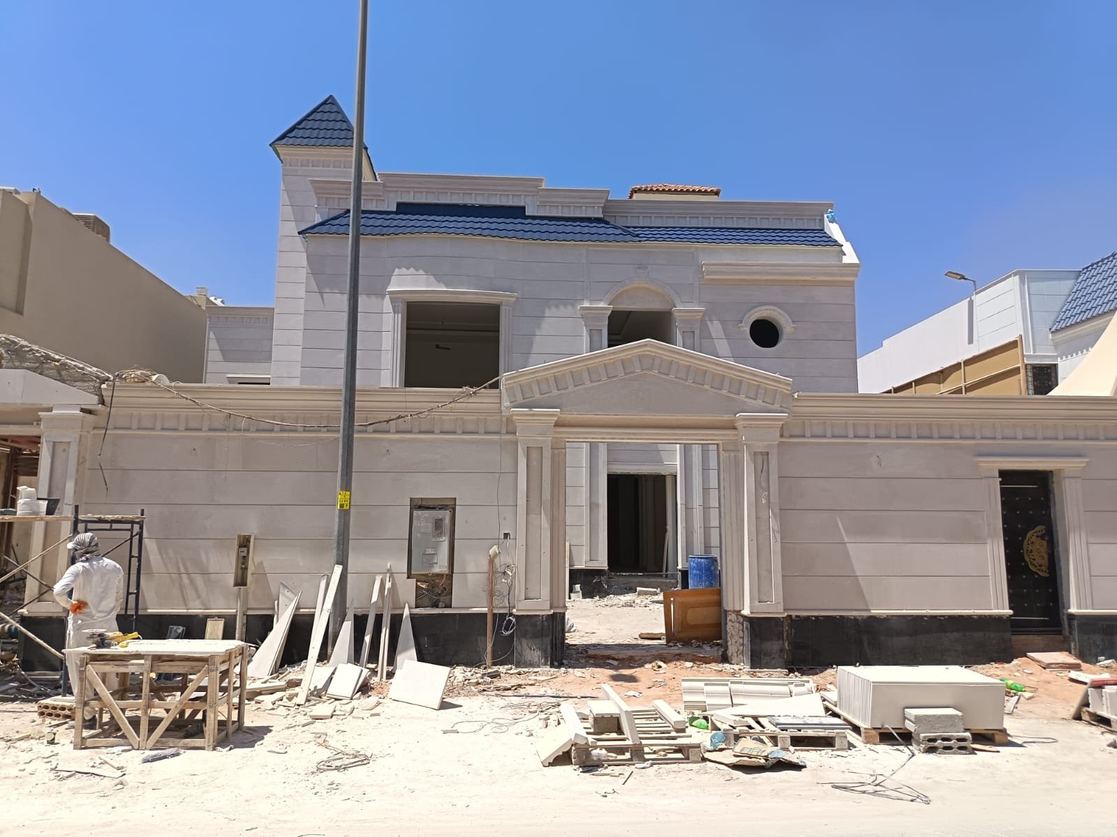 مشروع واجهة حجر من أعمال حجر الحربي