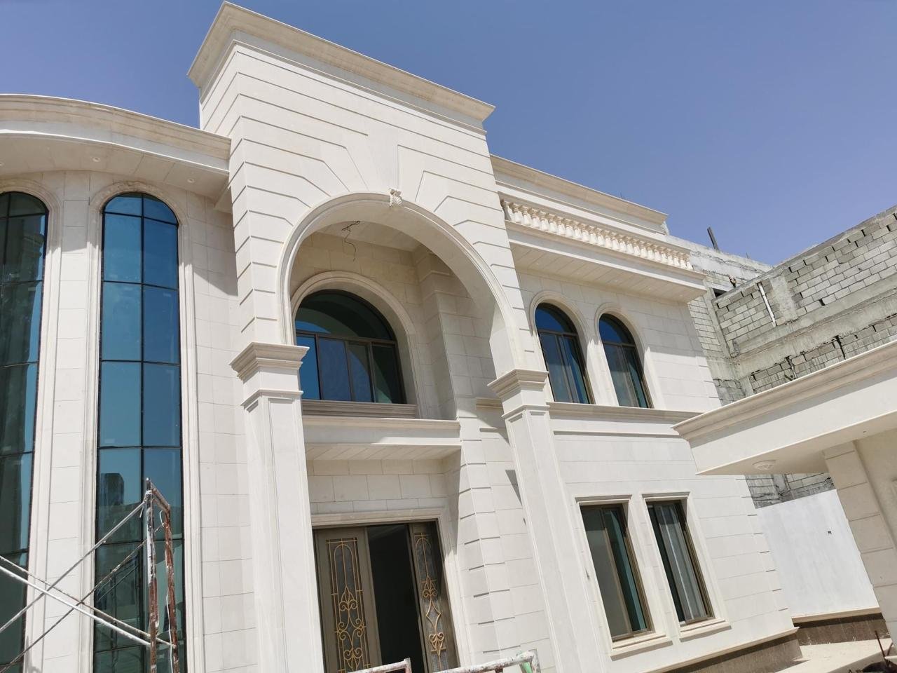 أعمال حجر الرياض للواجهات